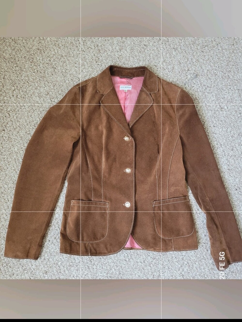 Italy Guy Rover Suede Leather Cardigan. Jacket